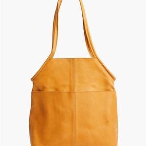 Able Leather Tote Bag Camel